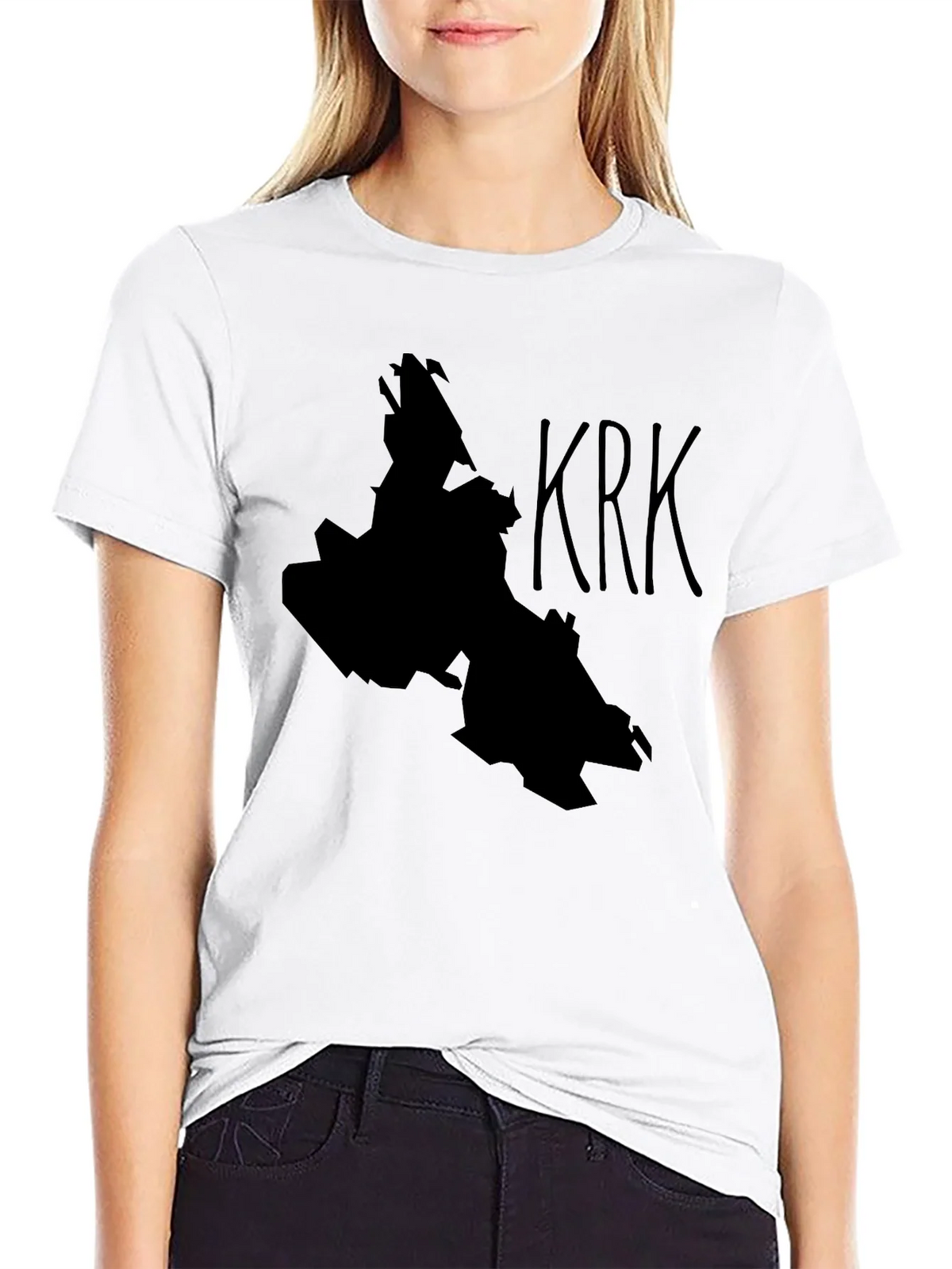 Krk Island Silhouette Black T-Shirt product image 8