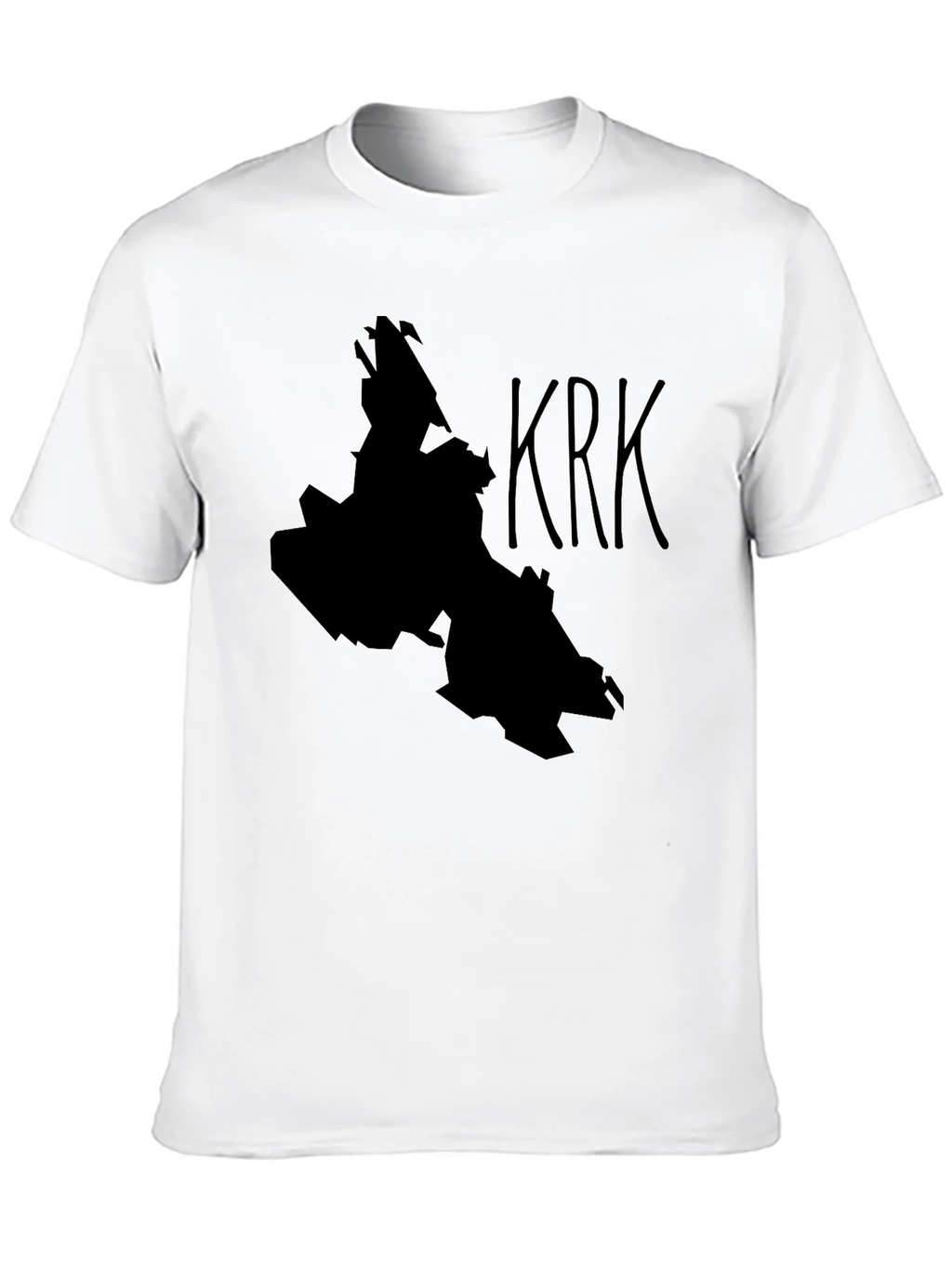 Krk Island Silhouette Black T-Shirt product image 9