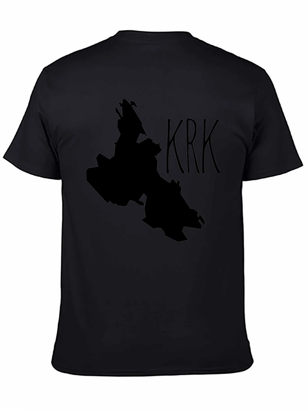 Krk Island Silhouette Black T-Shirt product image 4