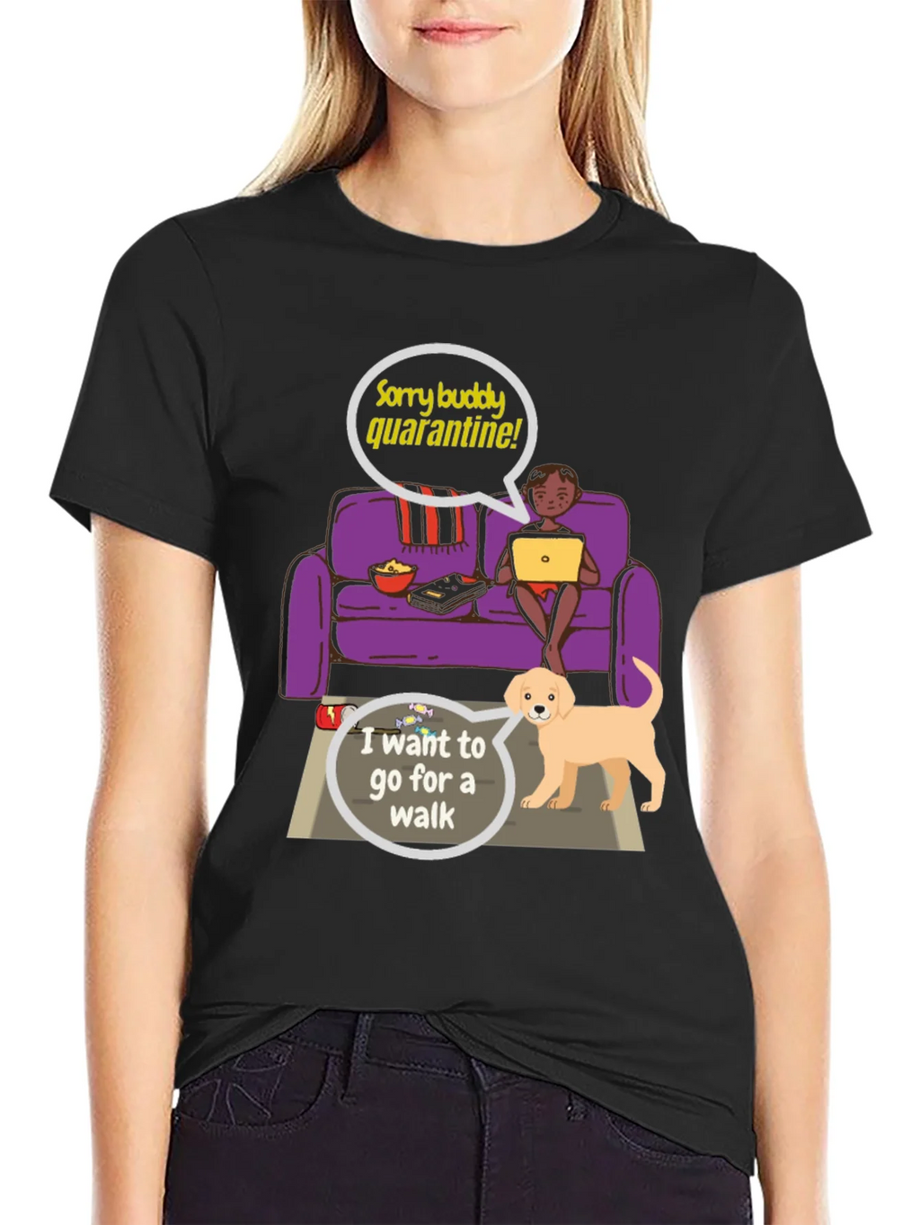 Quarantine Buddy Graphic T-Shirt product image 2