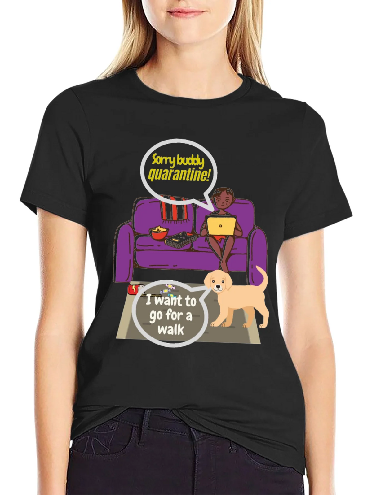 Quarantine Buddy Graphic T-Shirt product image 2