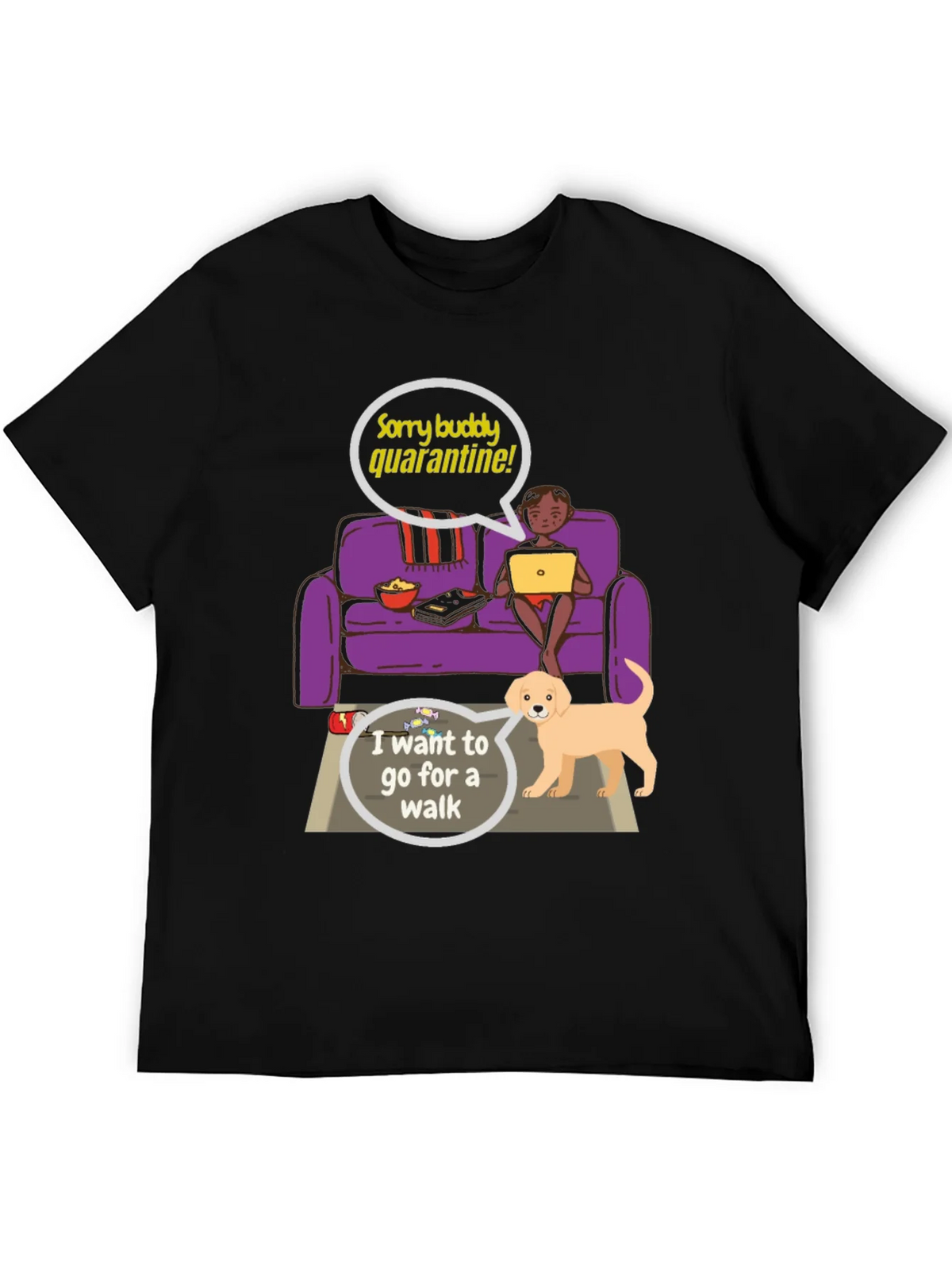 Quarantine Buddy Graphic T-Shirt product image 5