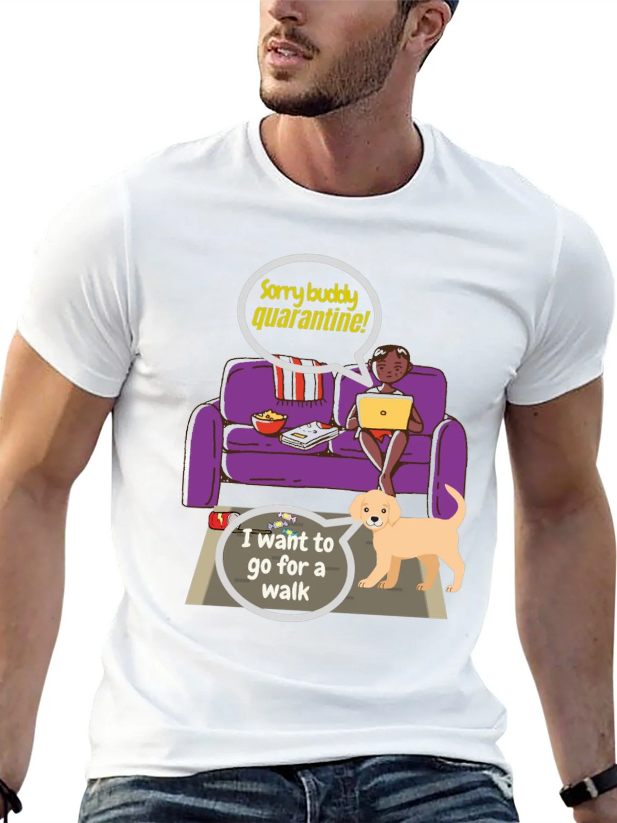 Quarantine Buddy Graphic T-Shirt product image 12