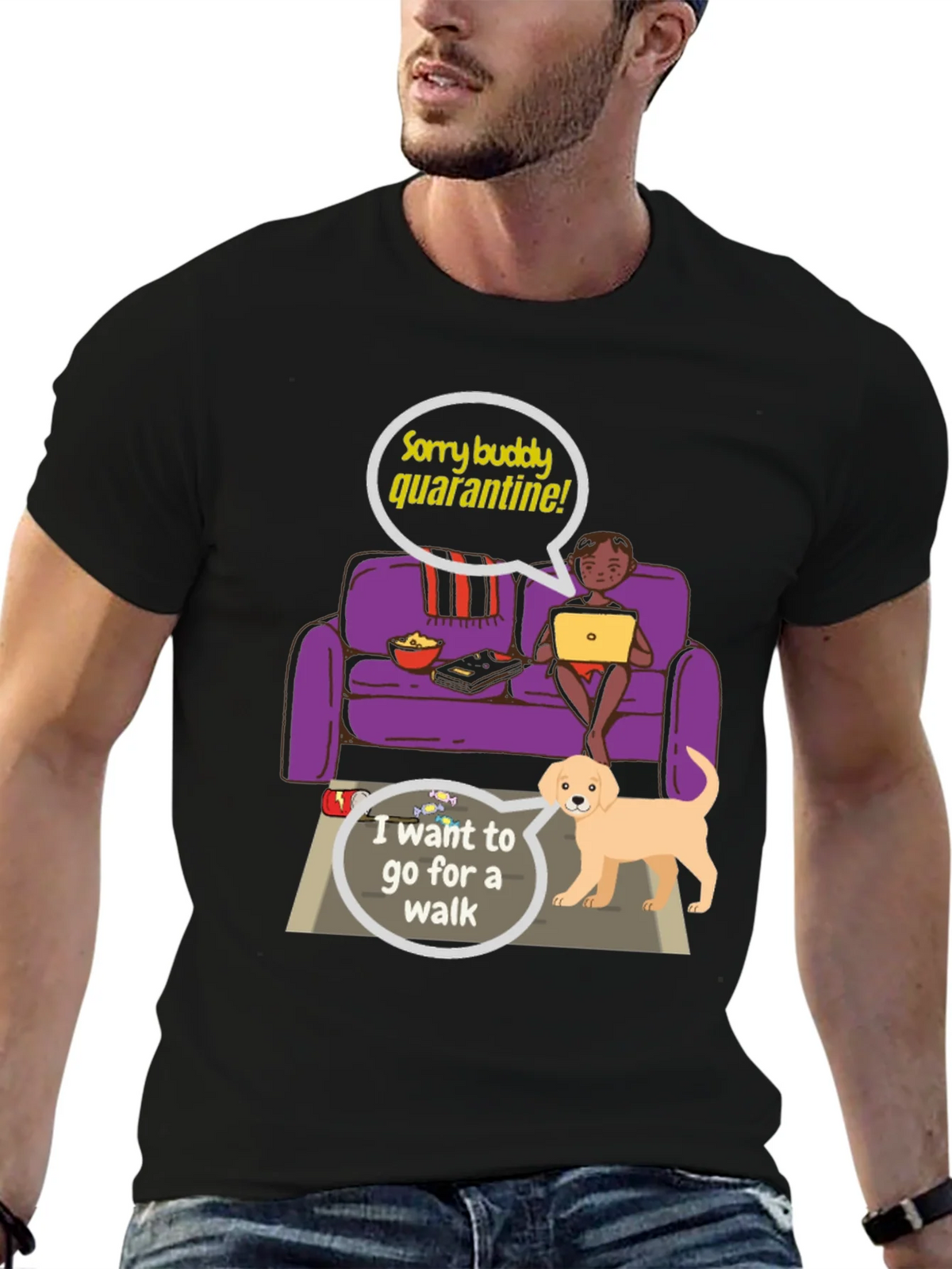 Quarantine Buddy Graphic T-Shirt product image 6