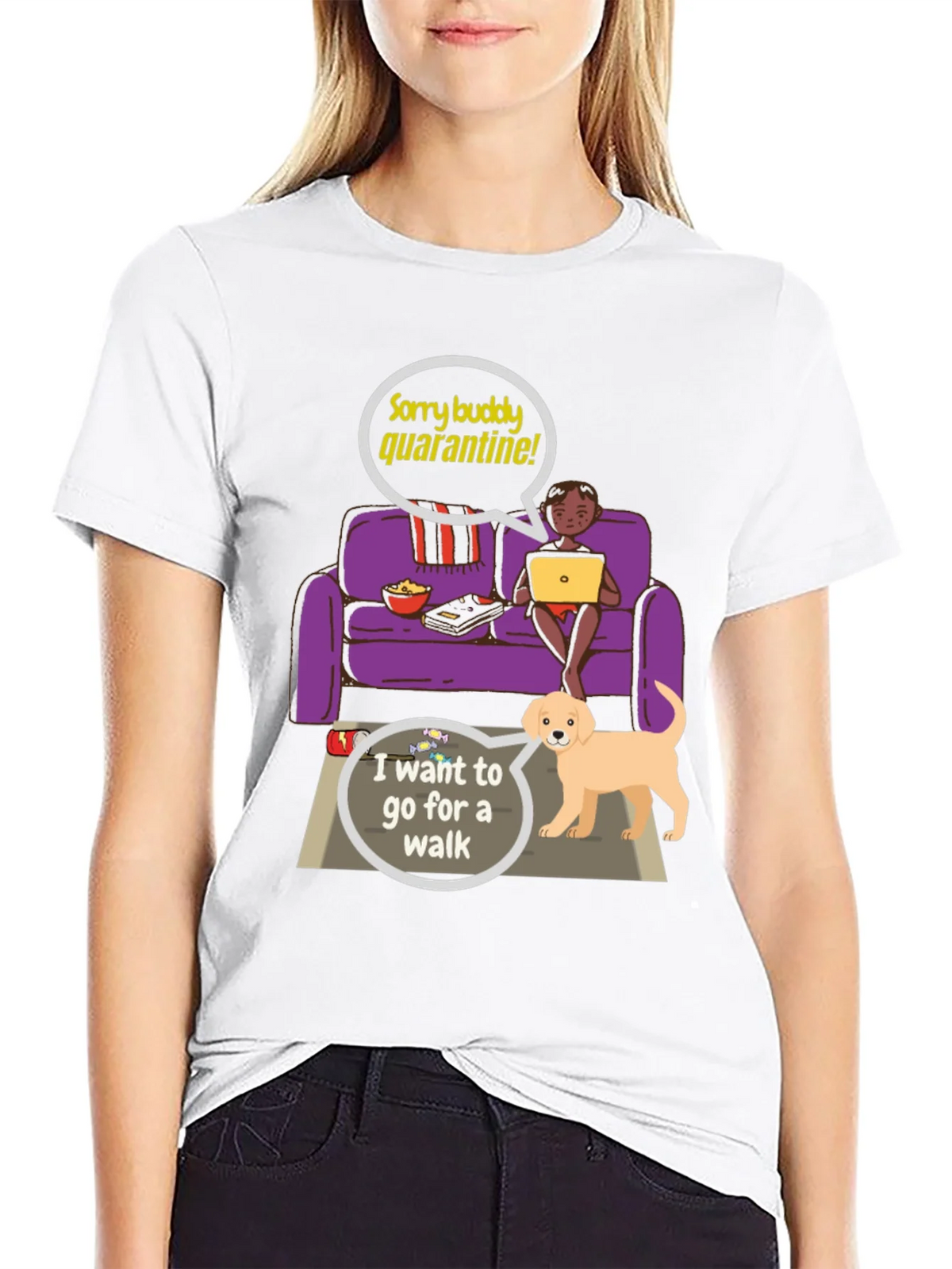 Quarantine Buddy Graphic T-Shirt product image 8