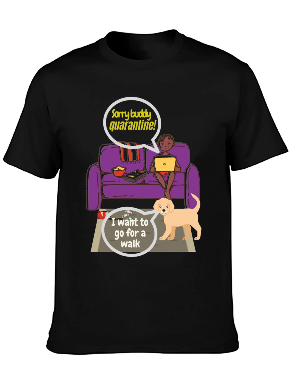 Quarantine Buddy Graphic T-Shirt product image 3