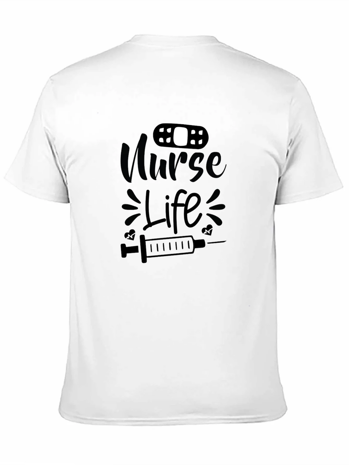 Nurse Life Graphic T-Shirt - Black Cotton Tee product image 10