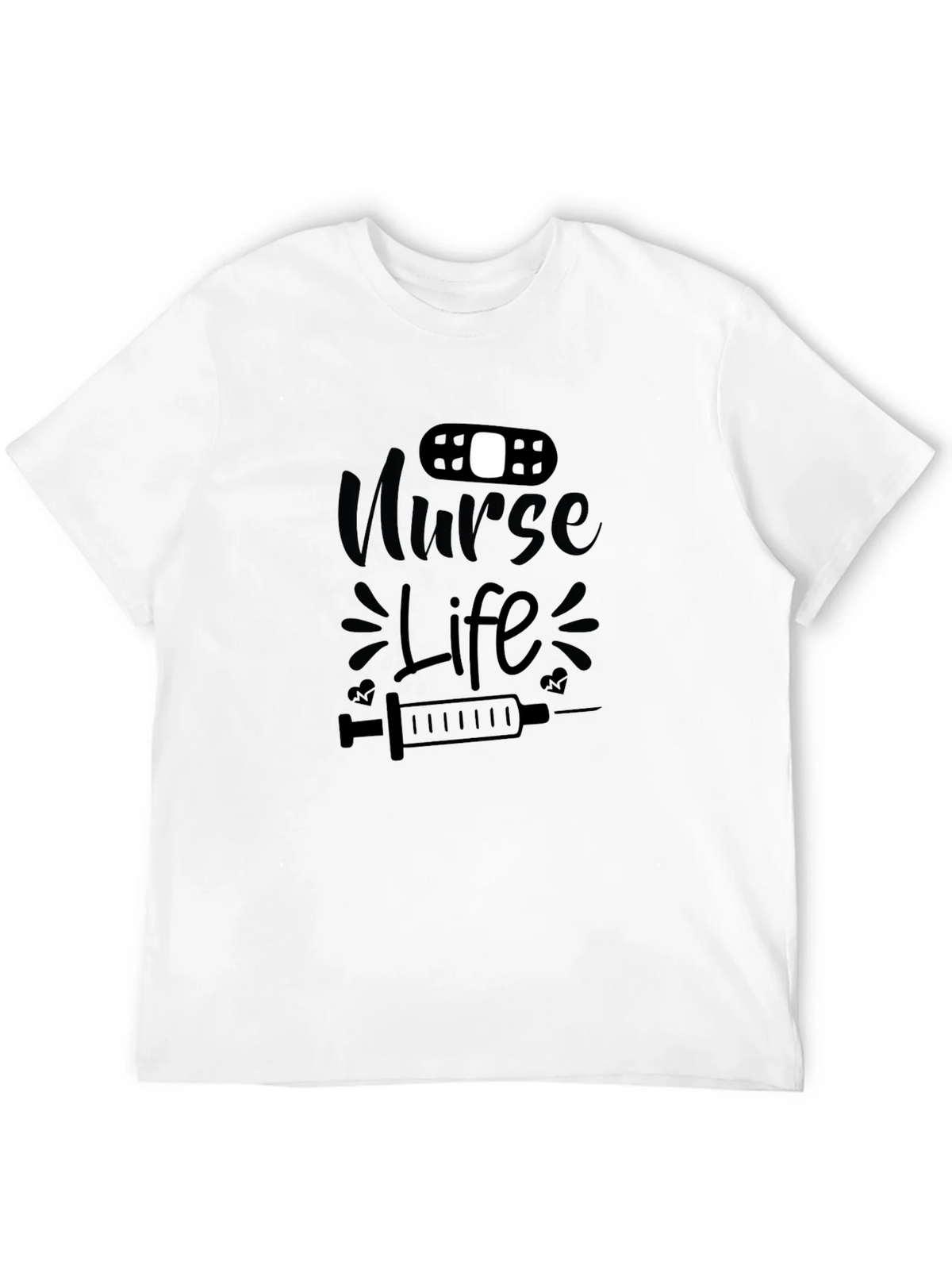 Nurse Life Graphic T-Shirt - Black Cotton Tee product image 11