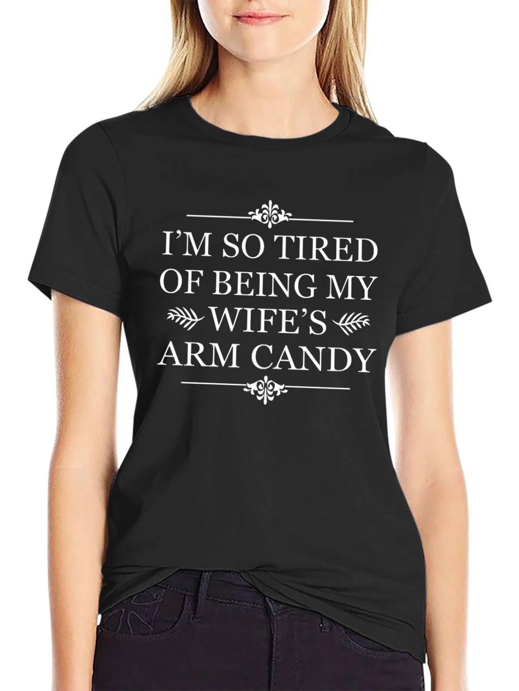 Funny Wifes Arm Candy Mens T-Shirt product image 2