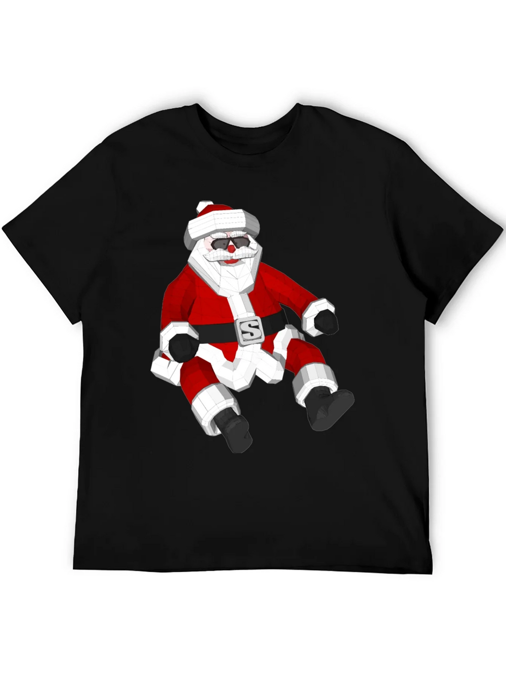 Geometric Santa T-Shirt - Holiday Style! product image 8