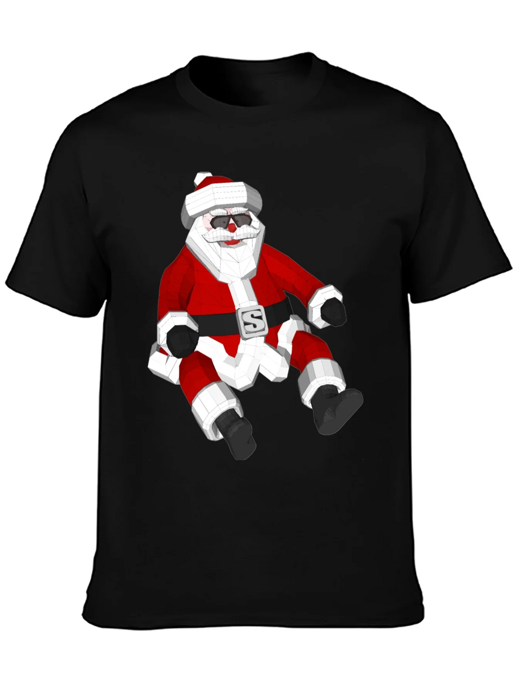 Geometric Santa T-Shirt - Holiday Style! product image 6