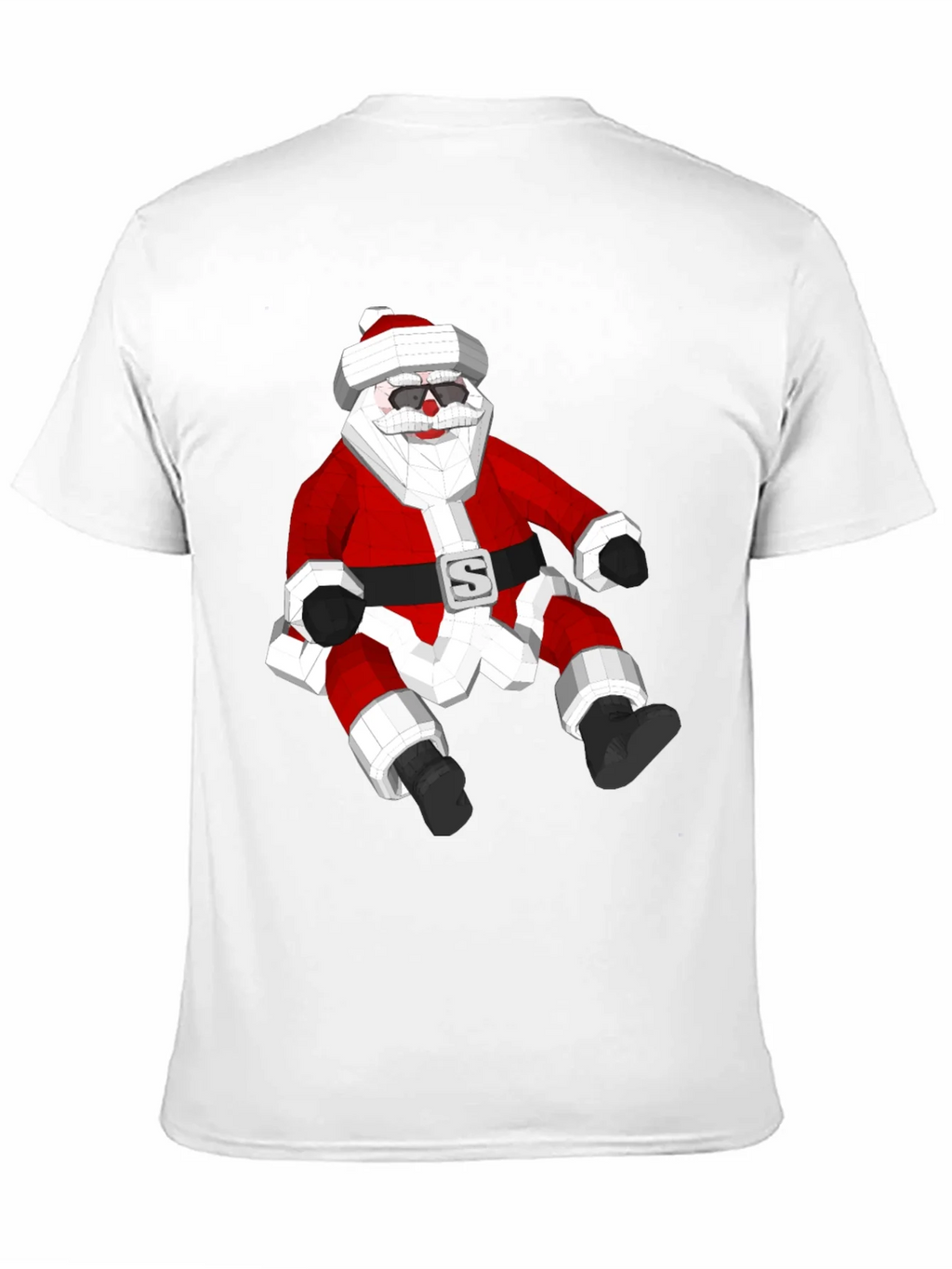 Geometric Santa T-Shirt - Holiday Style! product image 2