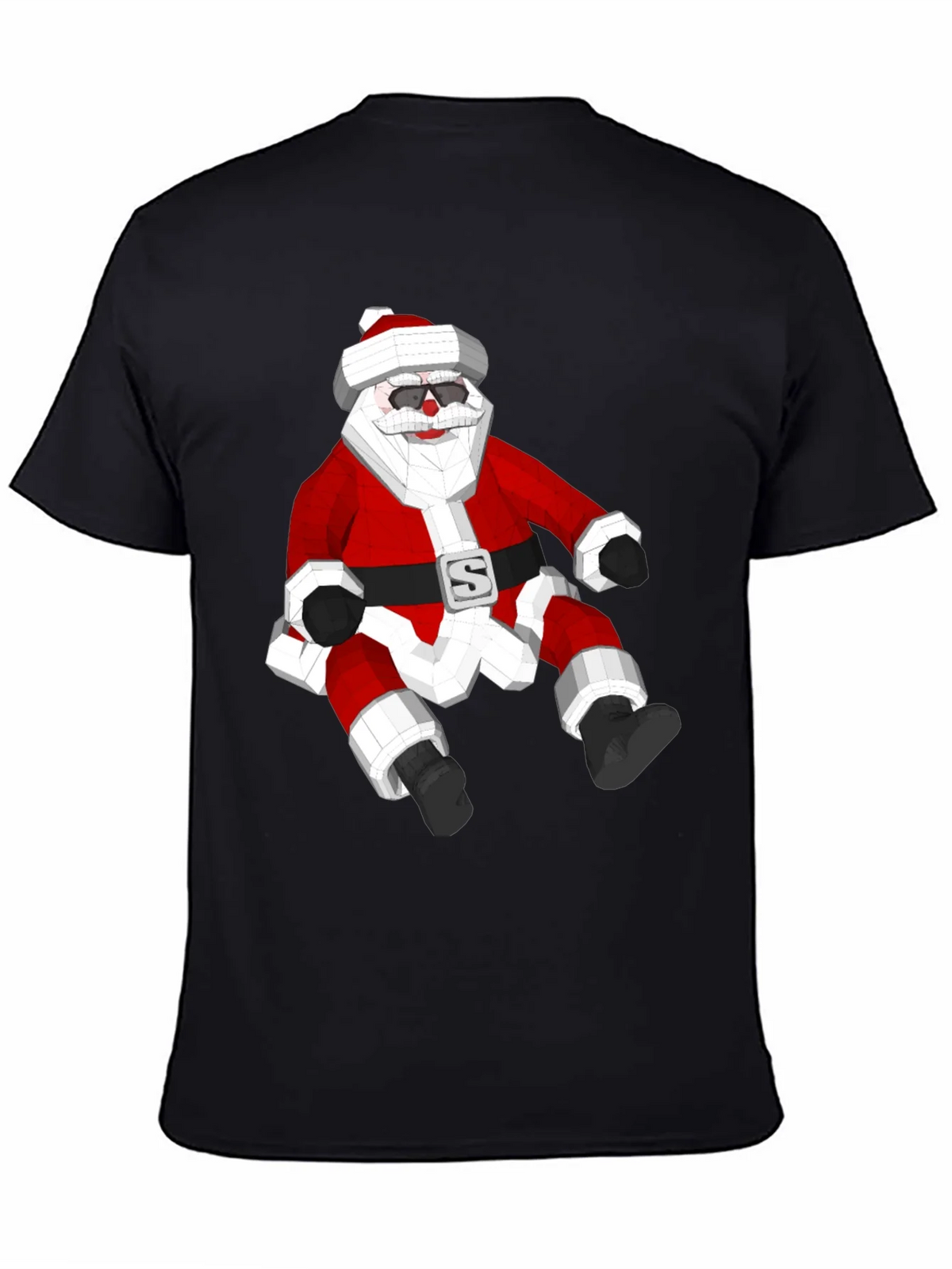 Geometric Santa T-Shirt - Holiday Style! product image 7