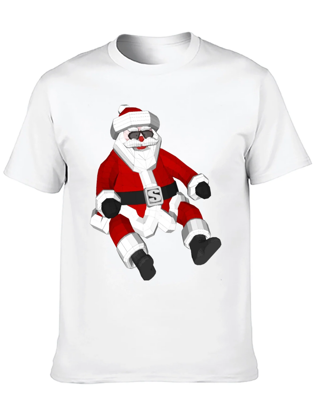 Geometric Santa T-Shirt - Holiday Style! product image 12