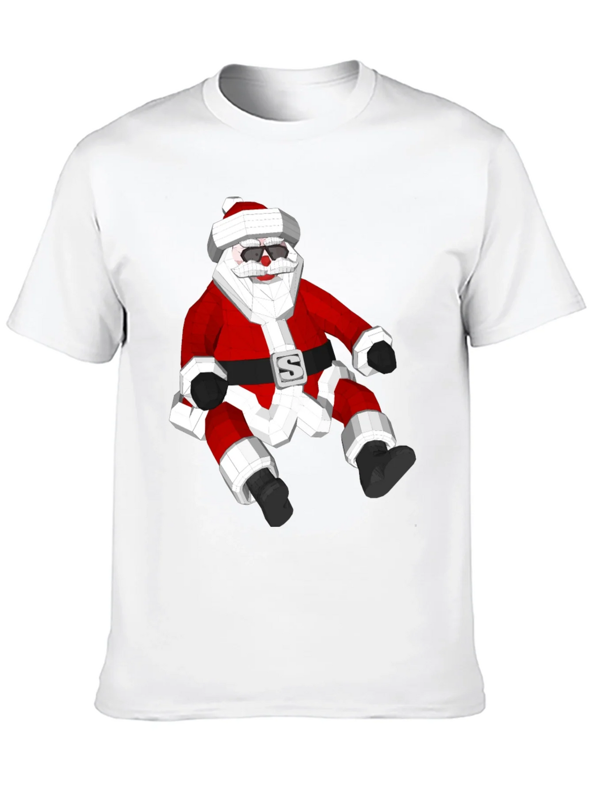Geometric Santa T-Shirt - Holiday Style! product image 12