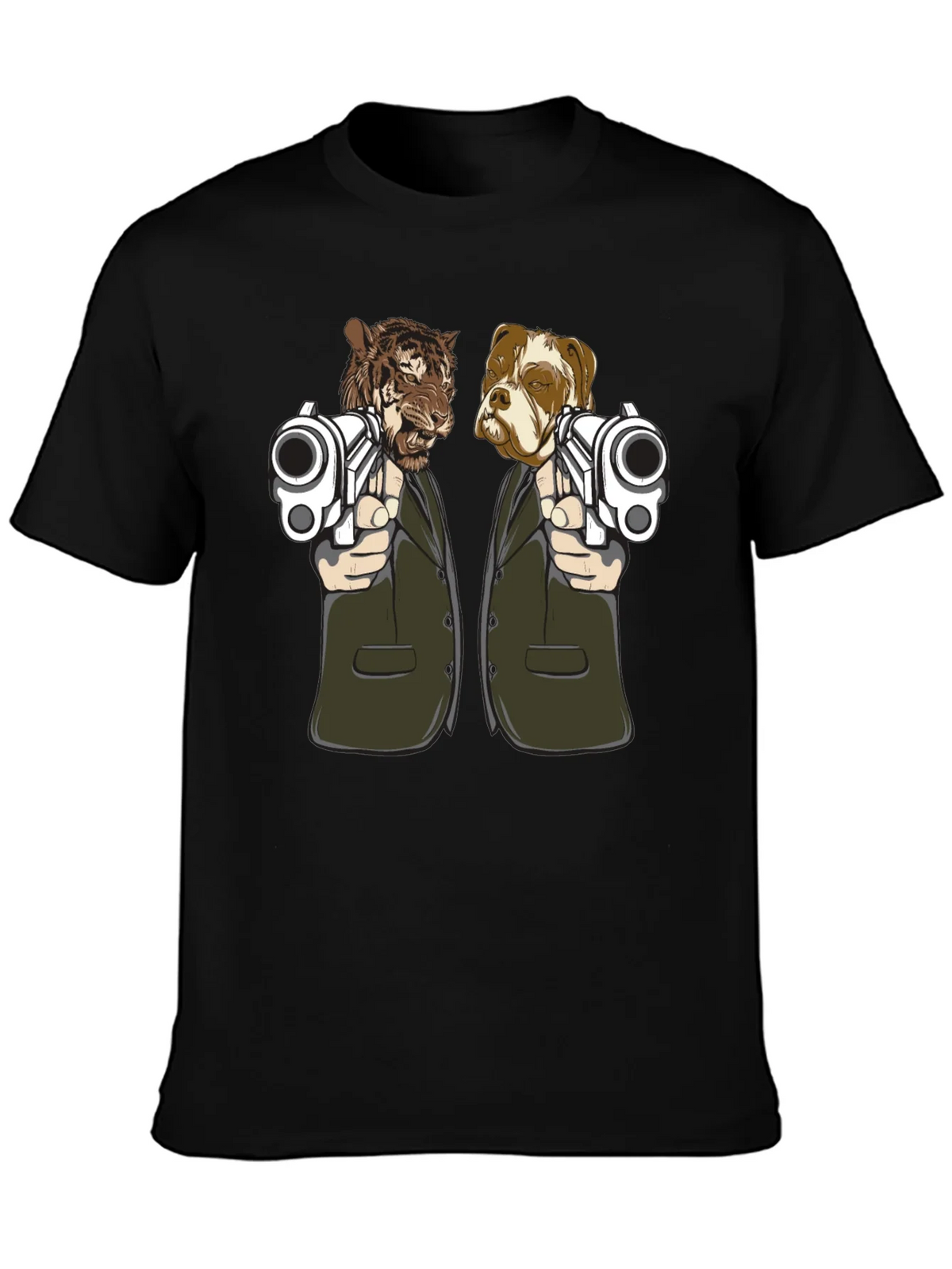 Gangster Animals Graphic Tee - Tiger & Dog product image 6