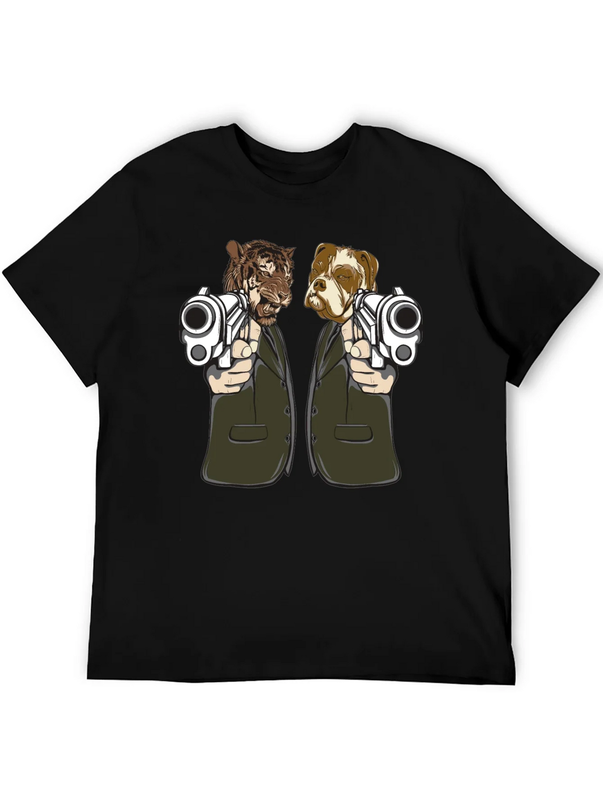 Gangster Animals Graphic Tee - Tiger & Dog product image 8