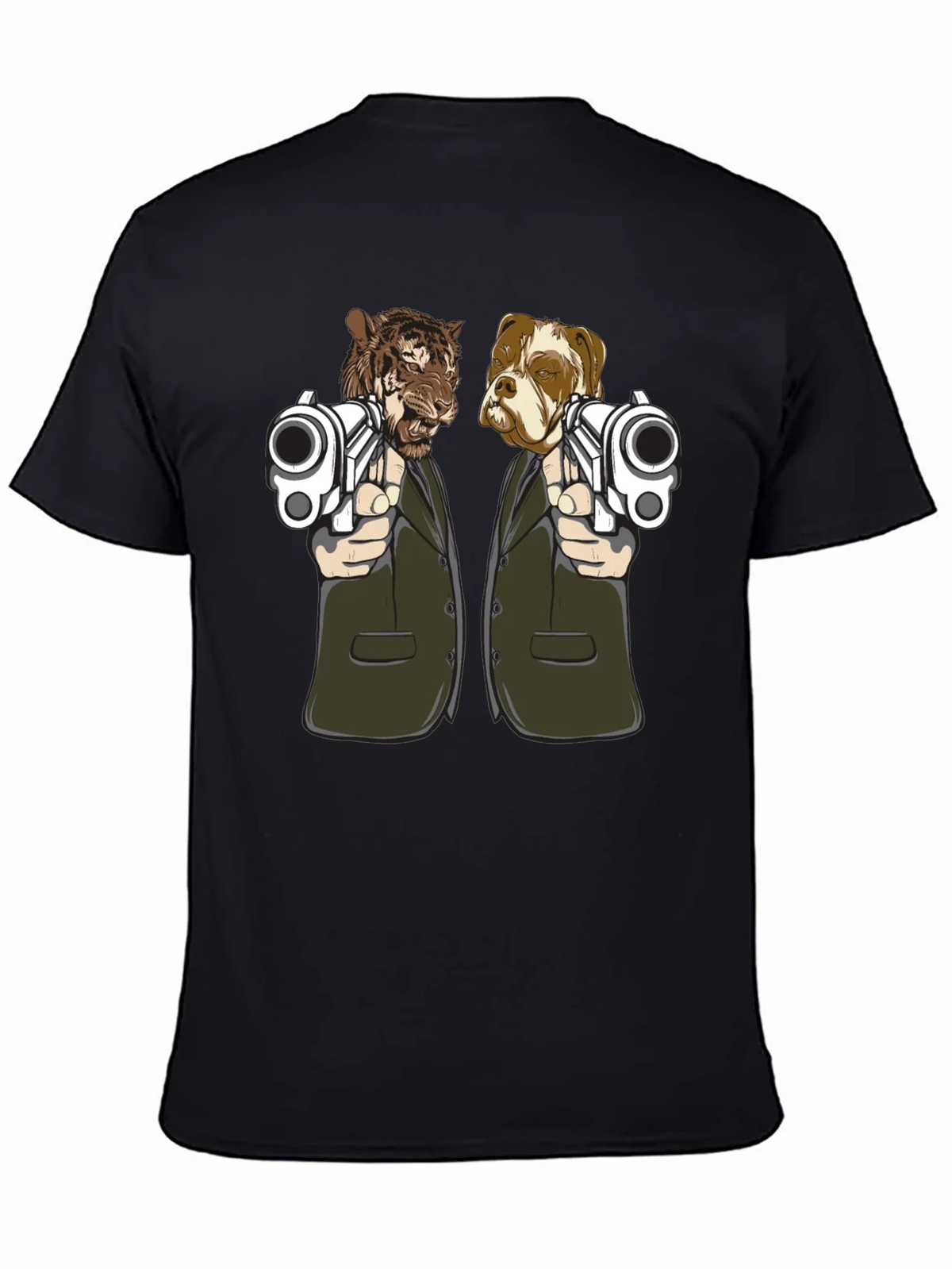 Gangster Animals Graphic Tee - Tiger & Dog product image 7