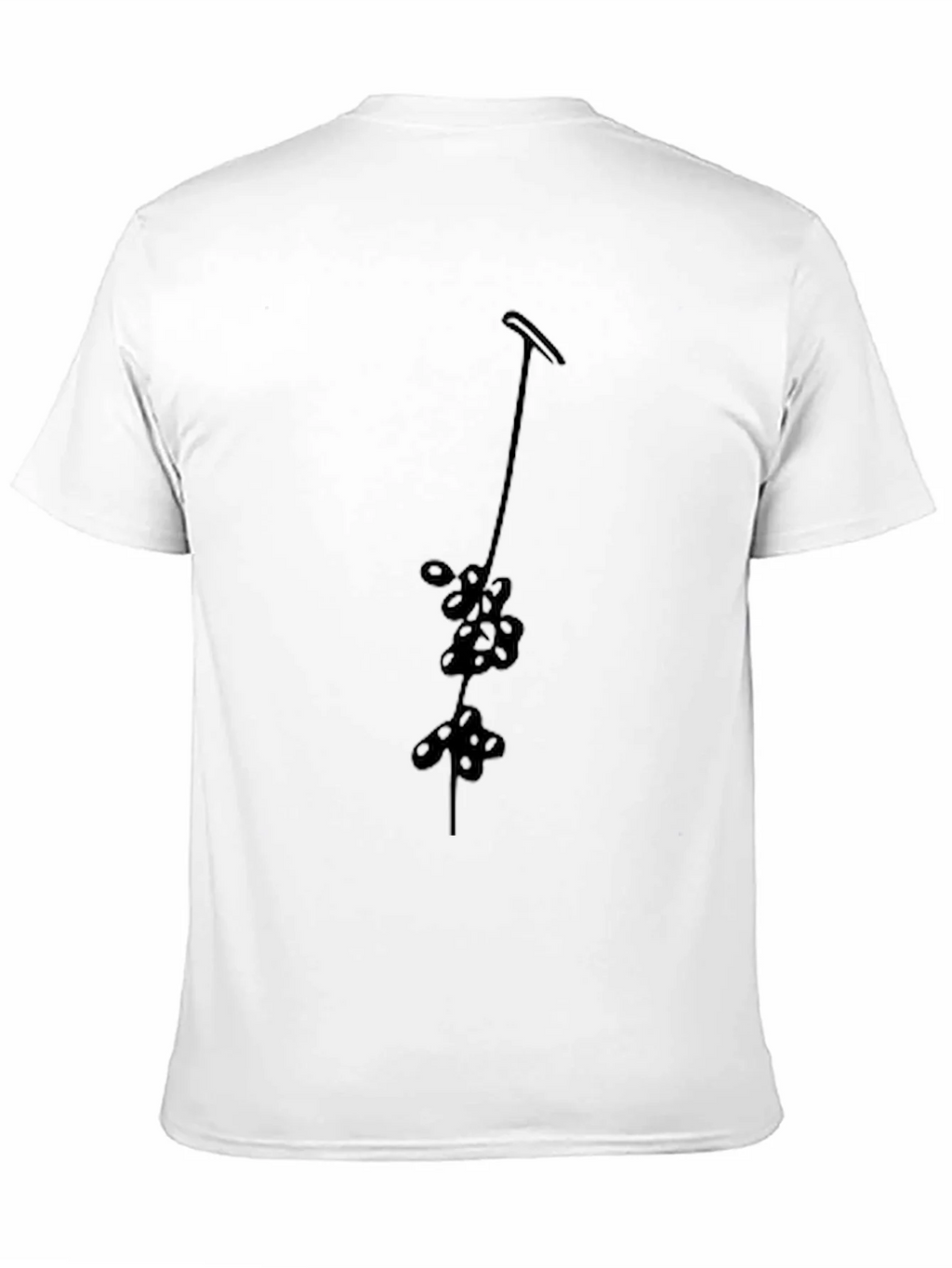 Minimalist Floral Vine Black T-Shirt product image 10