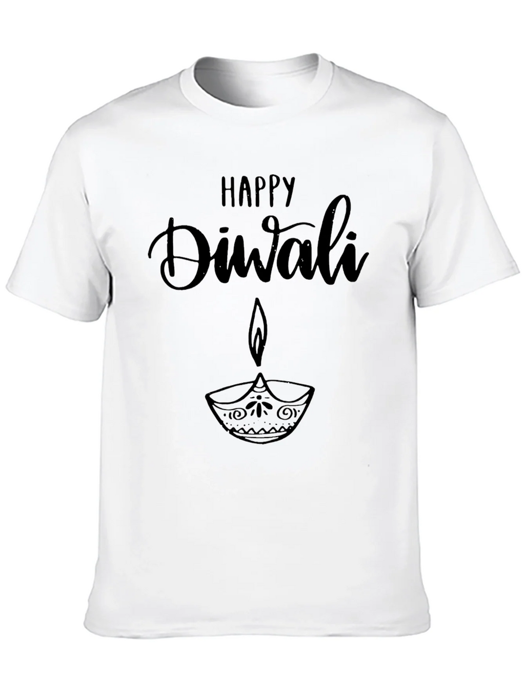 Happy Diwali Graphic T-Shirt - Black product image 12