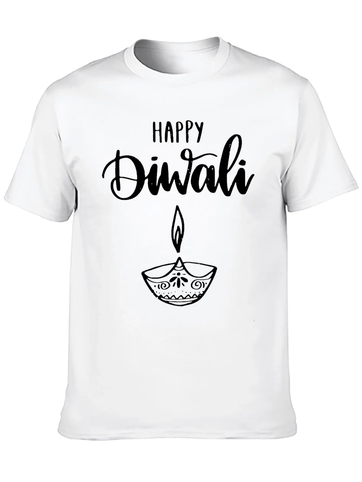 Happy Diwali Graphic T-Shirt - Black product image 12