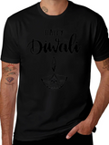 Happy Diwali Graphic T-Shirt - Black product image 1