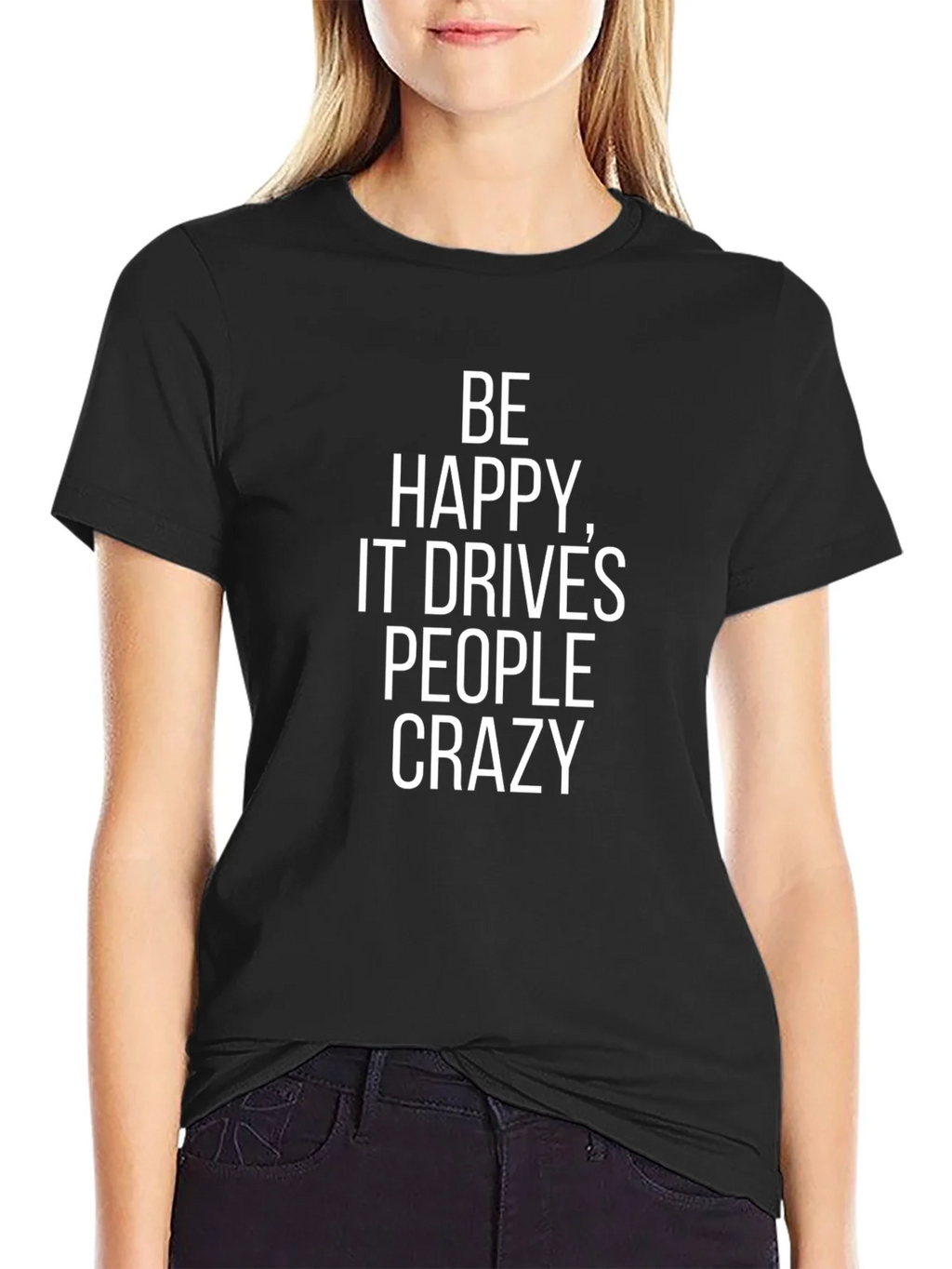Be Happy T-Shirt - Motivational Graphic Tee product image 2