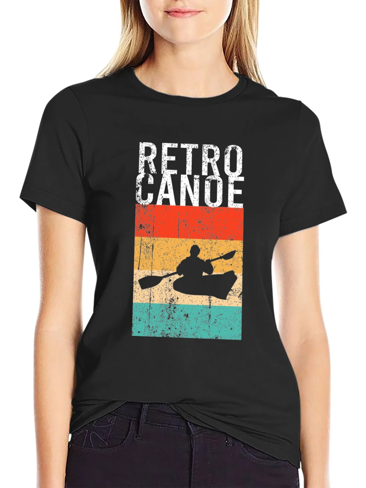 Retro Canoe Graphic T-Shirt product image 5