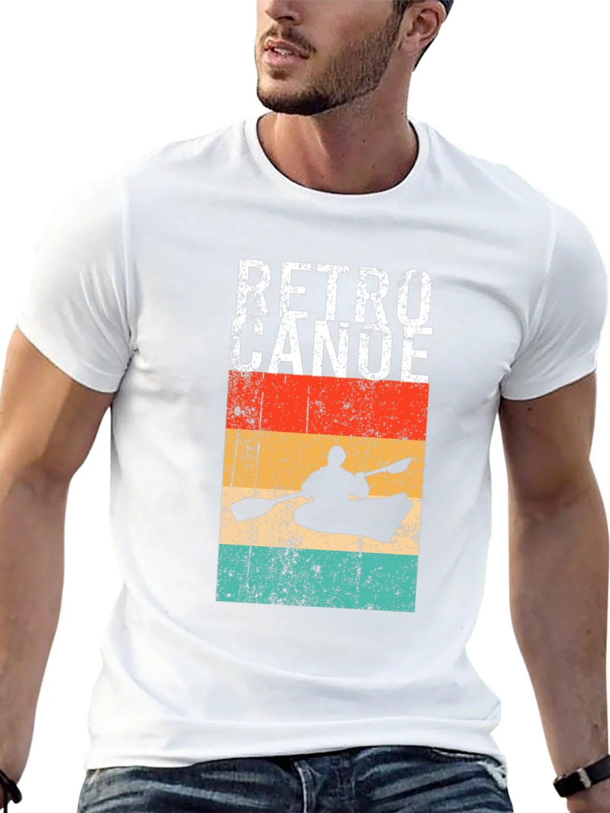 Retro Canoe Graphic T-Shirt product image 4