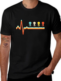 Retro Heartbeat Jellyfish T-Shirt - Unique Design product image 1