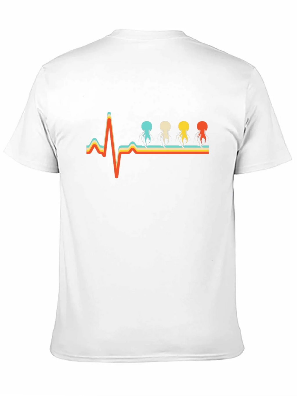Retro Heartbeat Jellyfish T-Shirt - Unique Design product image 10