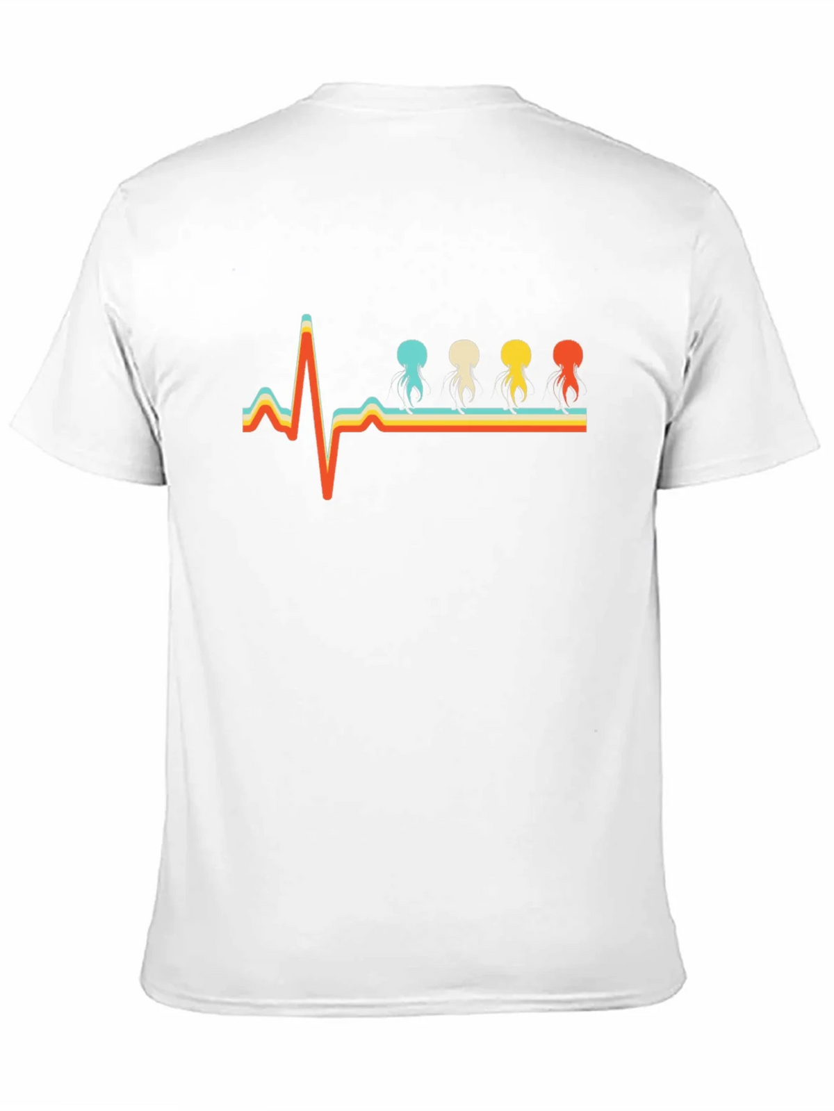 Retro Heartbeat Jellyfish T-Shirt - Unique Design product image 10