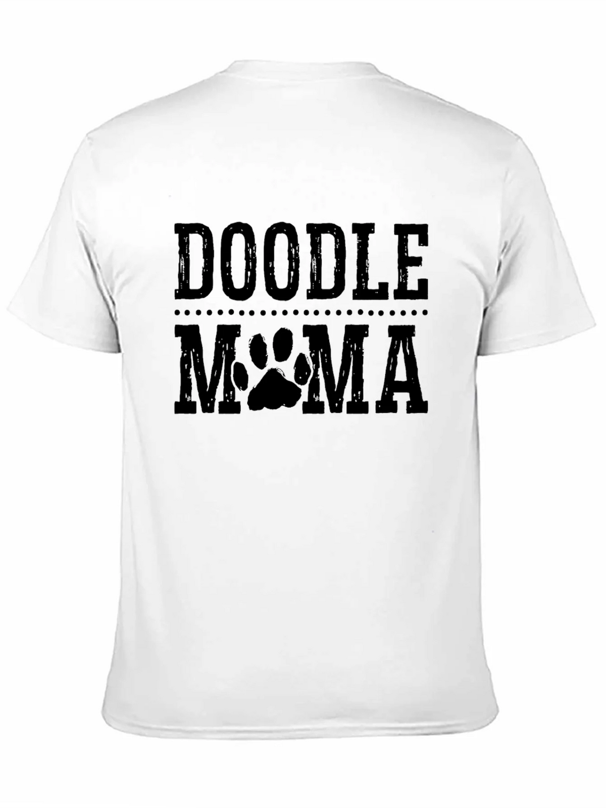 Doodle Mama Paw Print Black Graphic T-Shirt product image 2