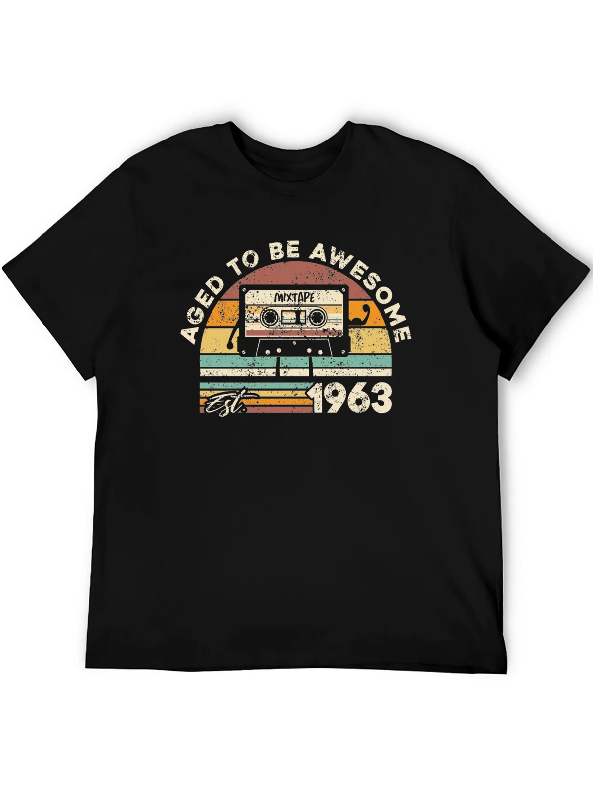 Aged to Be Awesome 1963 Mixtape T-Shirt product image 5