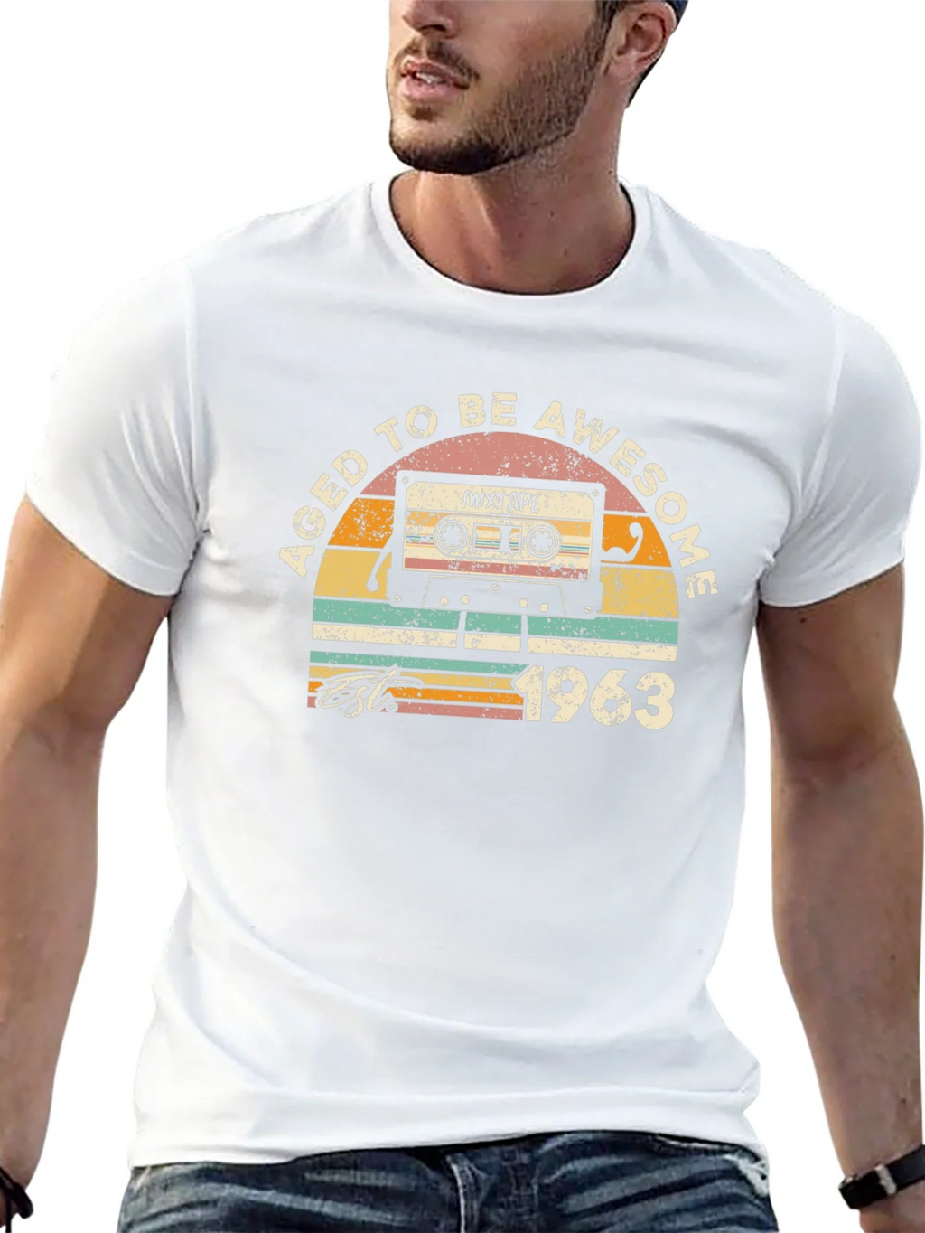 Aged to Be Awesome 1963 Mixtape T-Shirt product image 12