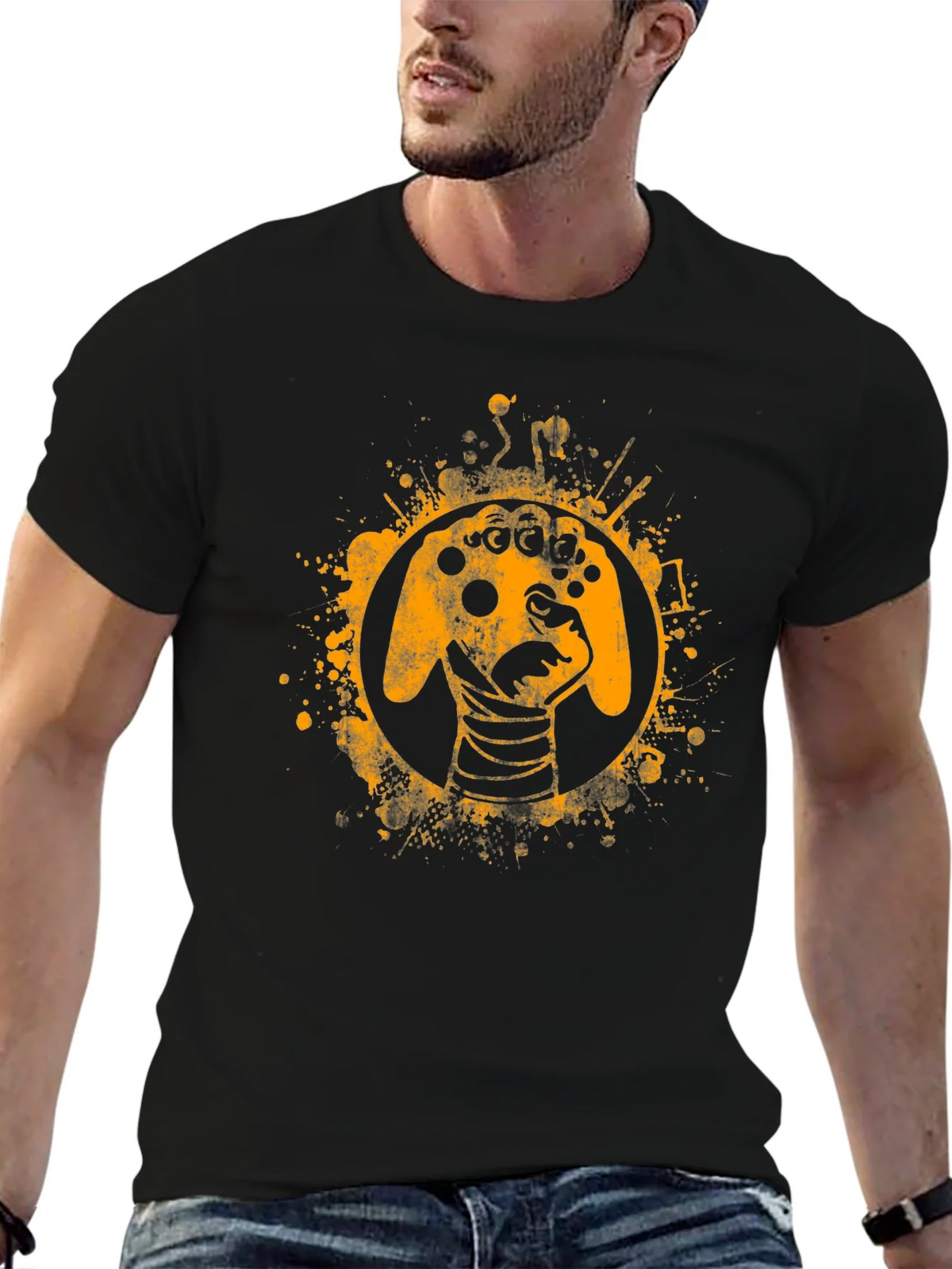 Gamer Controller Graphic Tee - Black product image 6