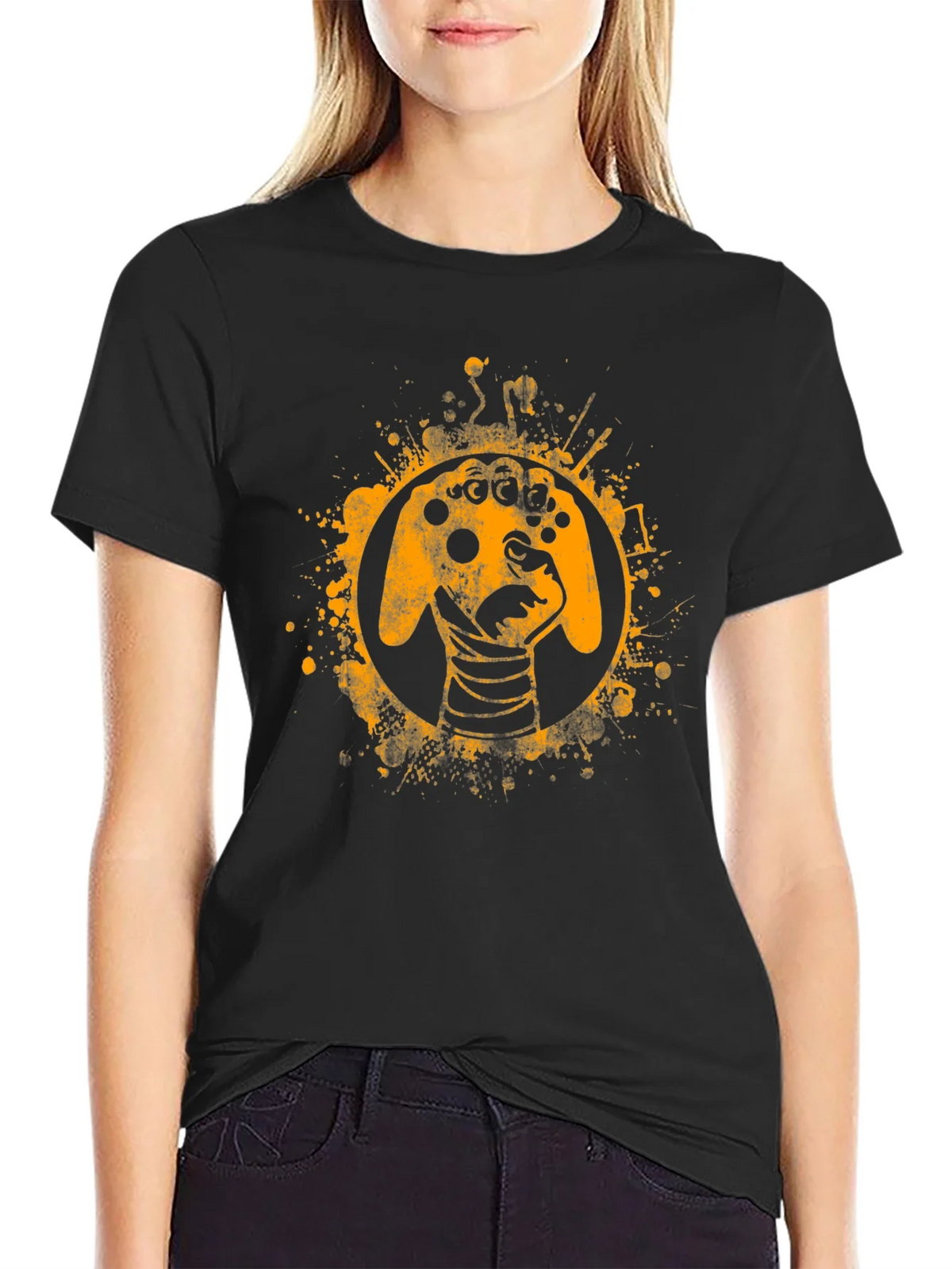 Gamer Controller Graphic Tee - Black product image 2