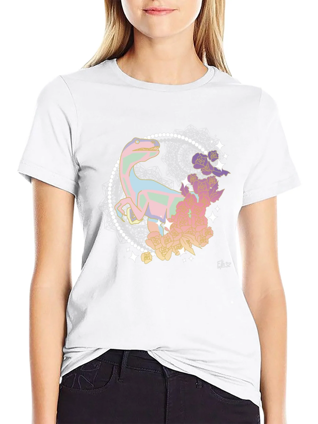 Pastel Dinosaur T-Shirt product image 8