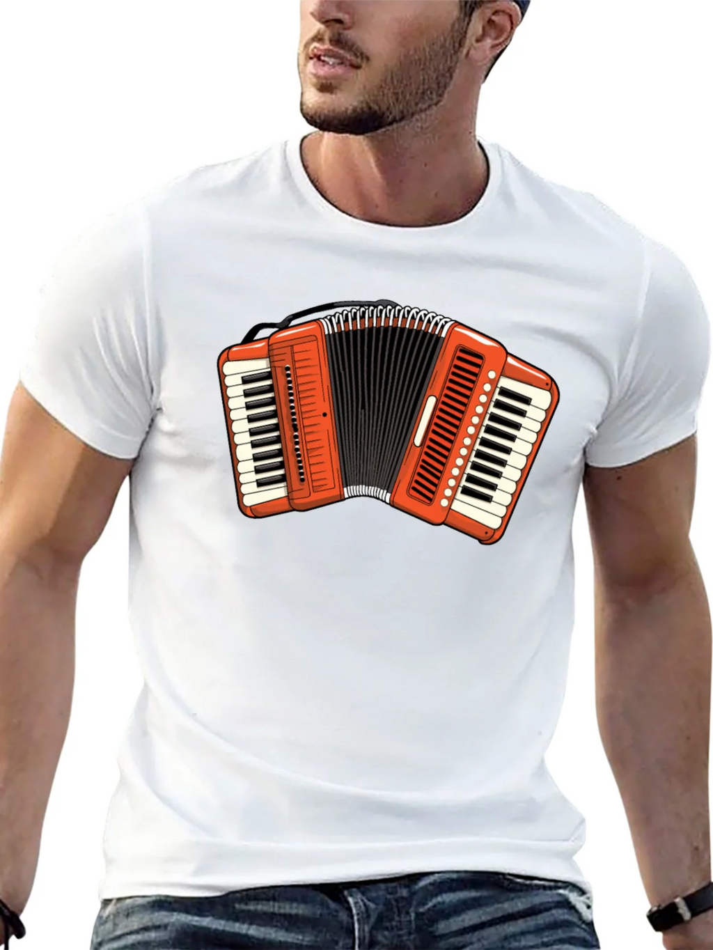 Accordion Graphic Tee - Musical Instrument T-Shirt product image 12