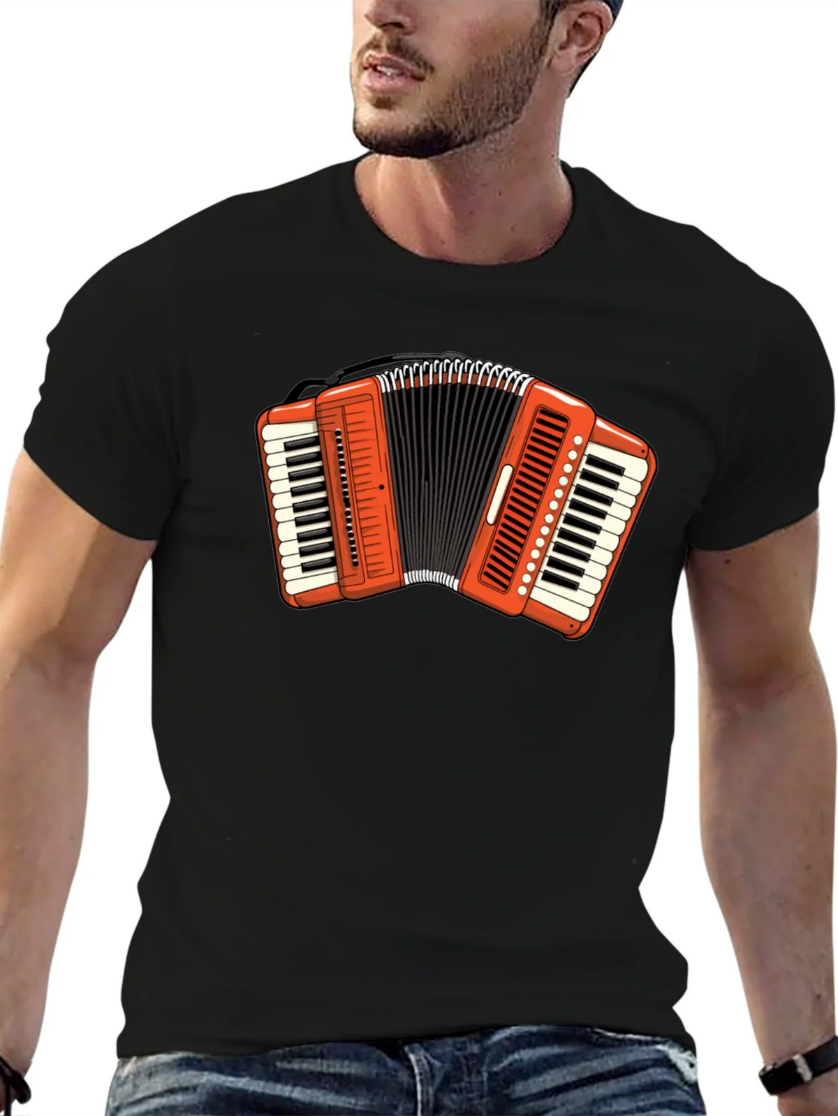 Accordion Graphic Tee - Musical Instrument T-Shirt product image 6