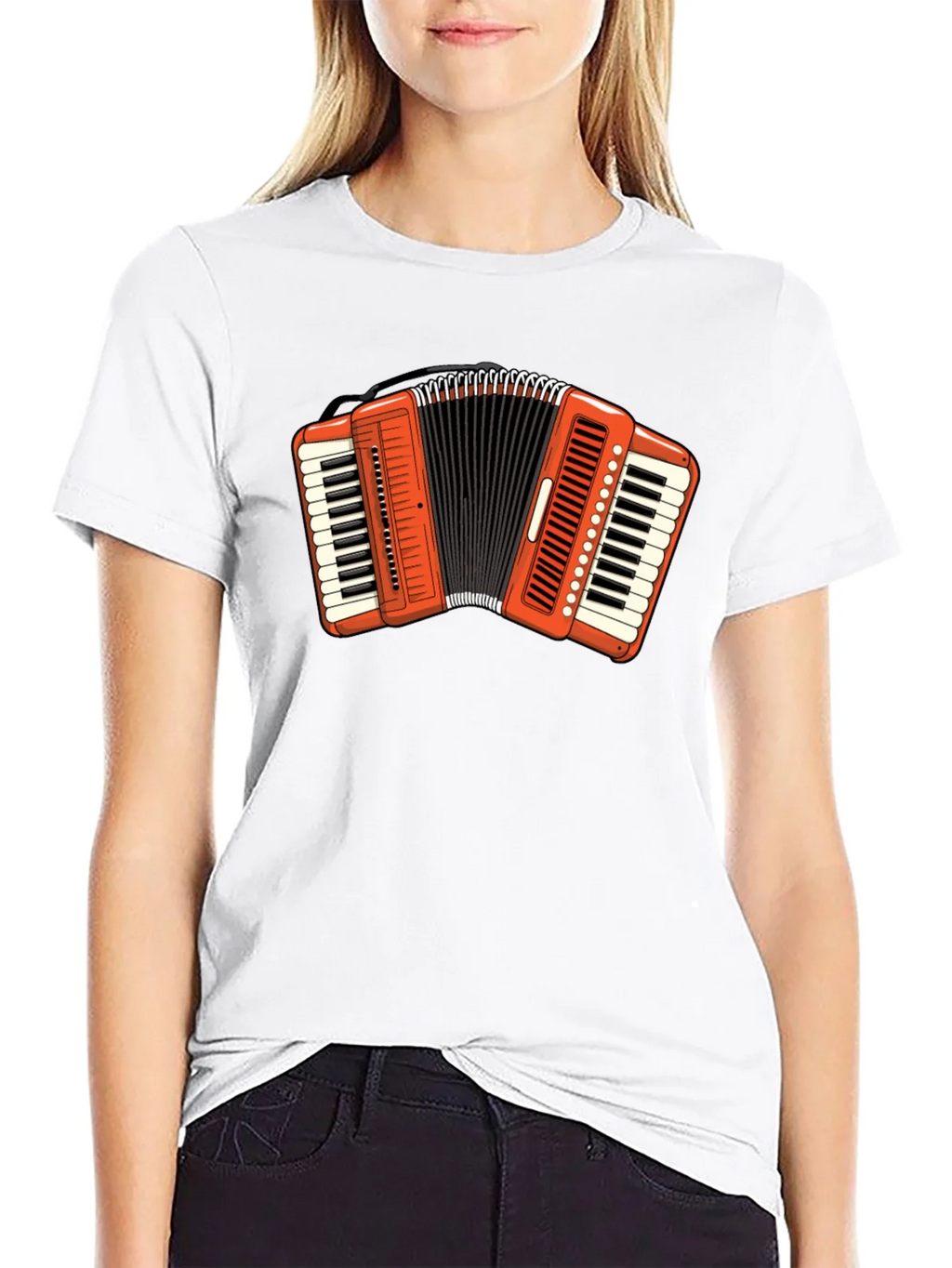 Accordion Graphic Tee - Musical Instrument T-Shirt product image 8
