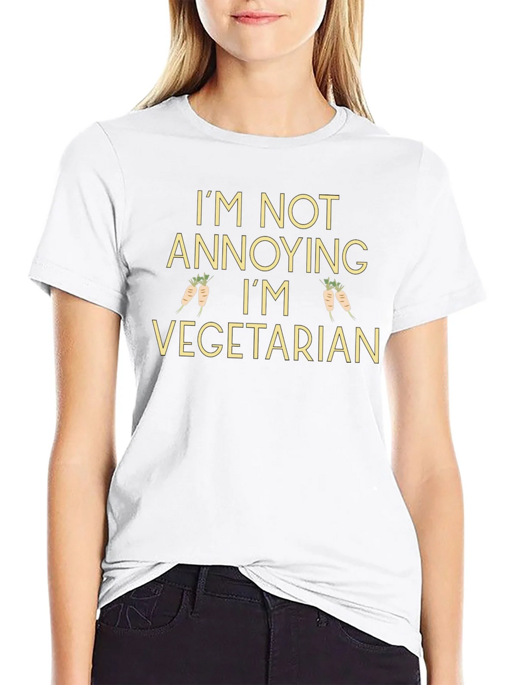 Im Not Annoying Im Vegetarian T-Shirt product image 8
