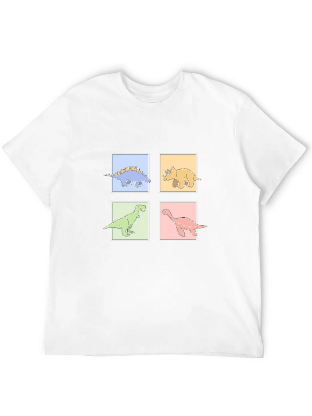 Dinosaur Square Graphic T-Shirt product image 3