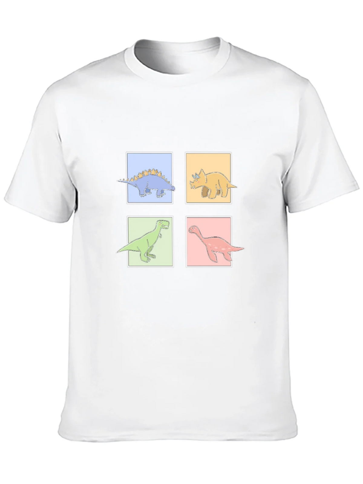 Dinosaur Square Graphic T-Shirt product image 12