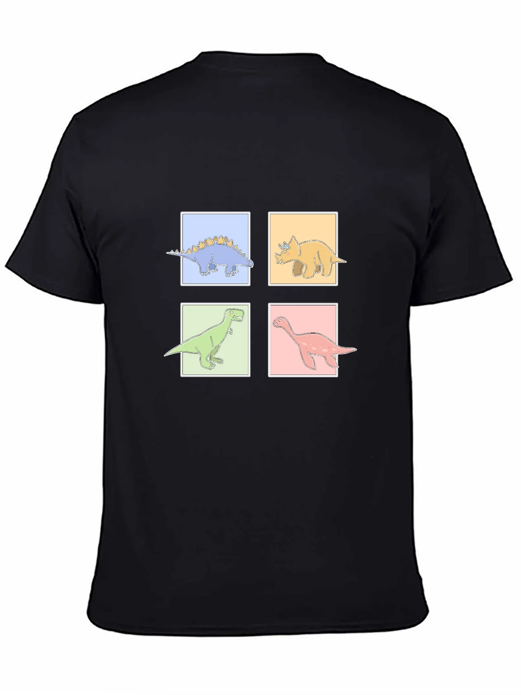 Dinosaur Square Graphic T-Shirt product image 7