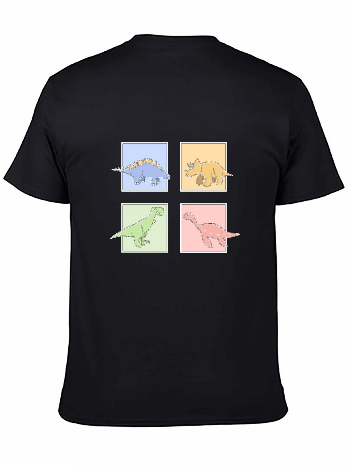 Dinosaur Square Graphic T-Shirt product image 7