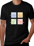 Dinosaur Square Graphic T-Shirt product image 1