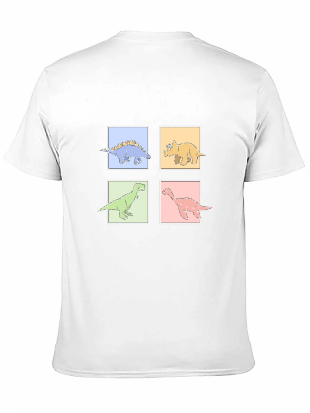 Dinosaur Square Graphic T-Shirt product image 2