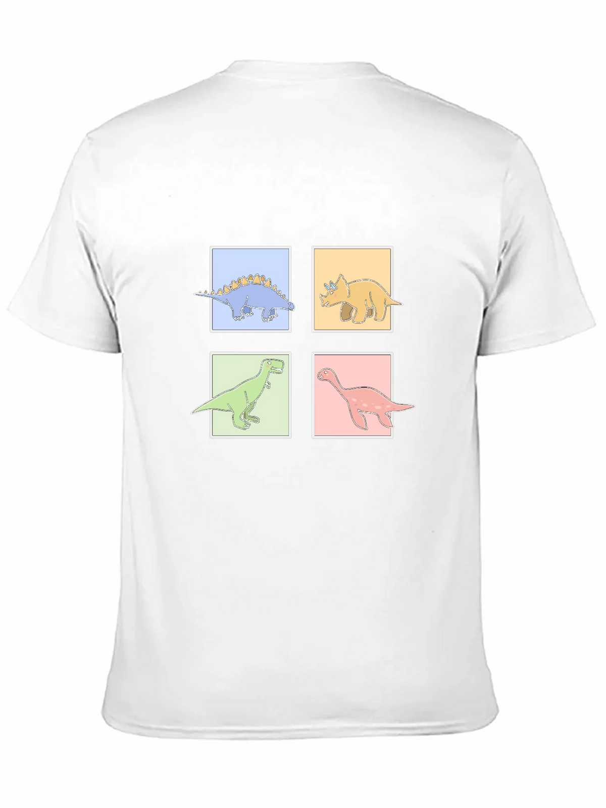 Dinosaur Square Graphic T-Shirt product image 2