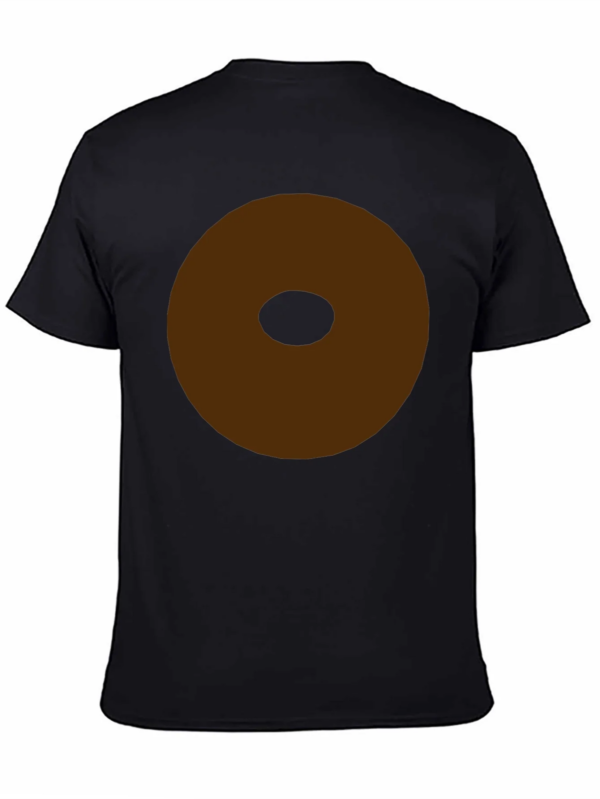Minimalist Brown Donut Graphic T-Shirt product image 7